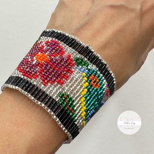 NEW Mexican Huichol, Bracelet, Art Beaded Jewelry Handmade